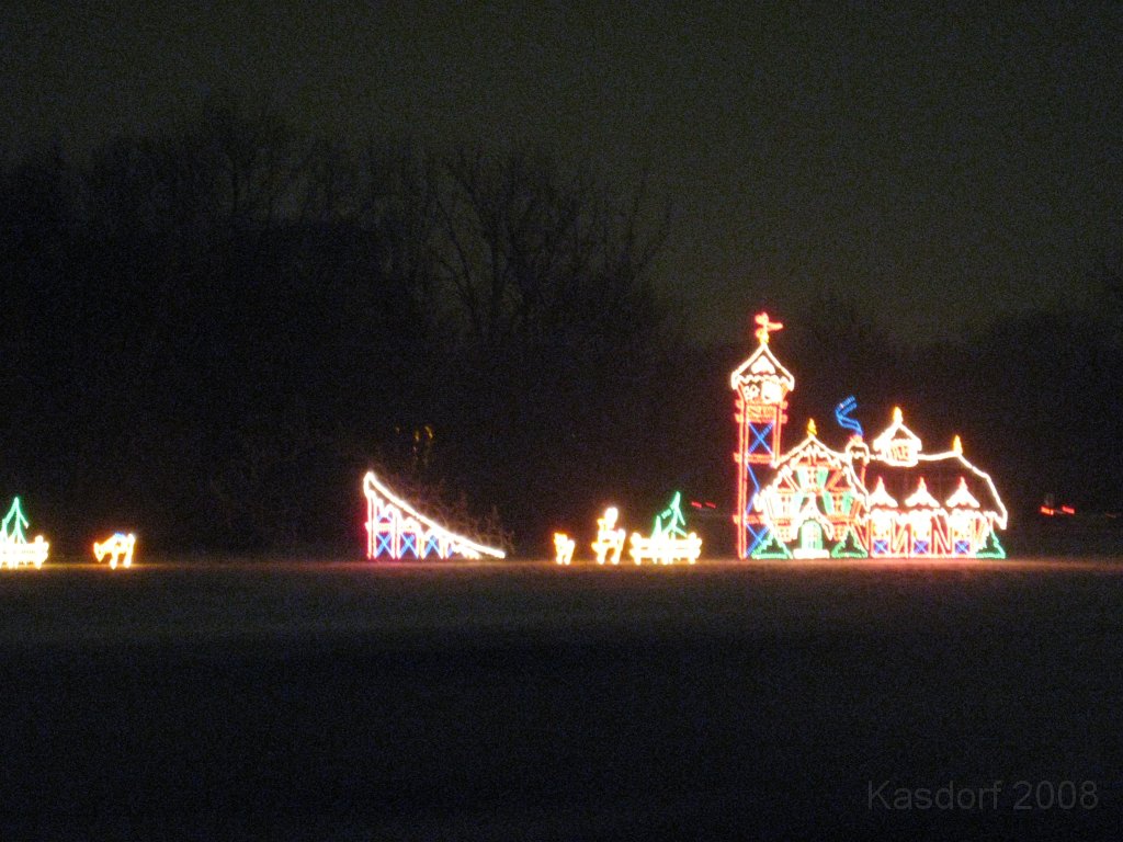 Christmas Lights Hines Drive 2008 081.jpg - The 2008 Wayne County Hines Drive Christmas Light Display. 4.5 miles of Christmas Light Displays and lots of animation!